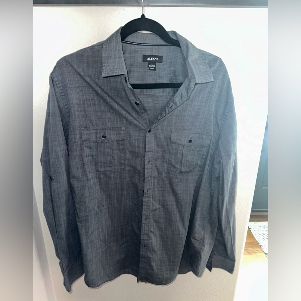 Alfani Long Sleeve Button Down - Large